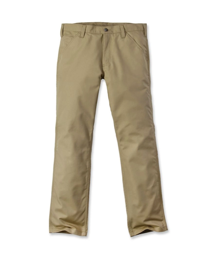Carhartt WIP Mens Rugged Stretch Relaxed Fit Chino Trousers - Brown - Size 33W/32L